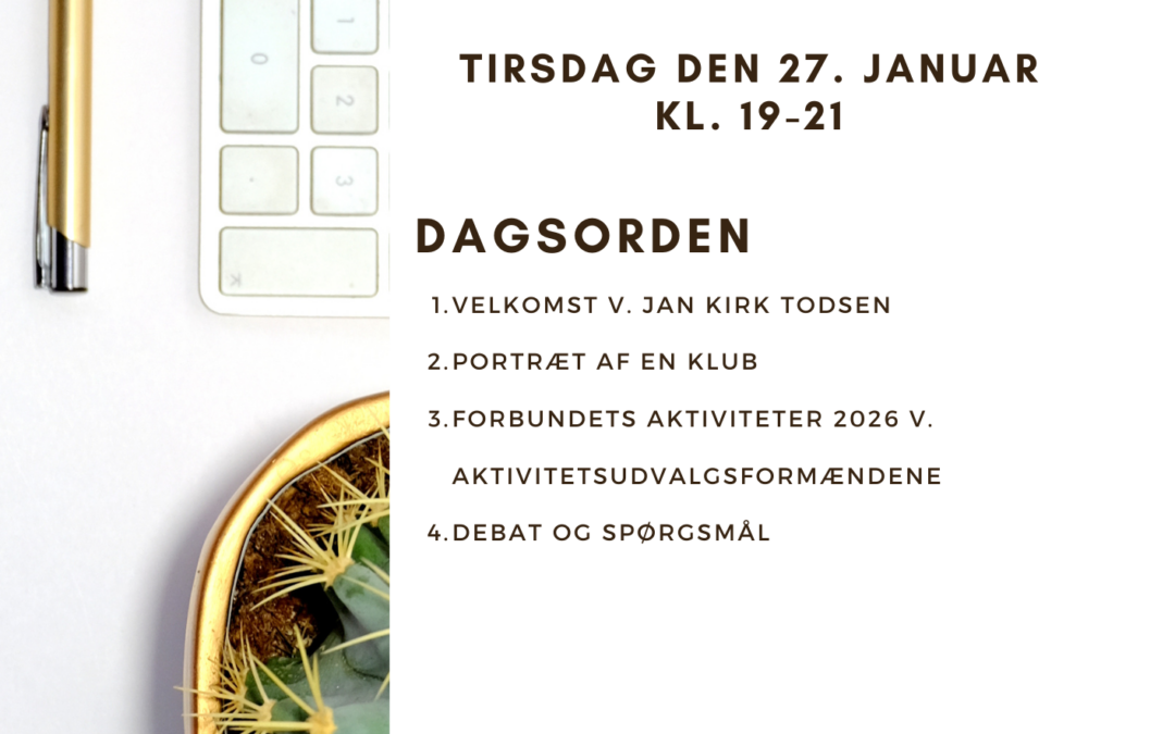 Indbydelse til virtuelt medlemsmøde