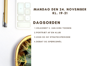 Virtuelt medlemsmøde, indbydelse