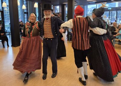 Dans på plejehjem var en stor succes.